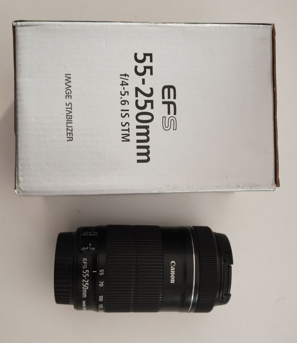 Canon EF-S 55-250mm f/4-5.6 IS STM (como nova)