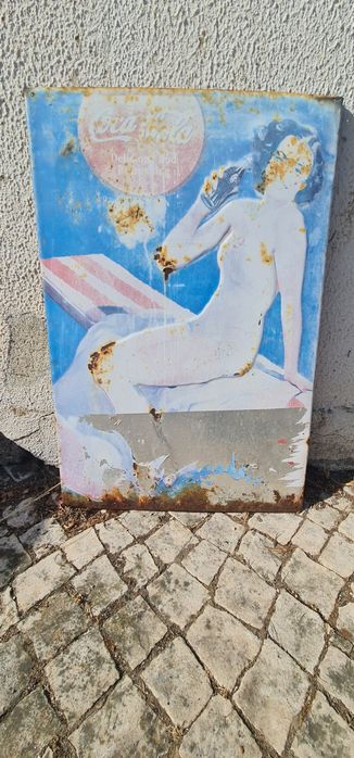 Placa Coca Cola delicious and refreshing original 59x39