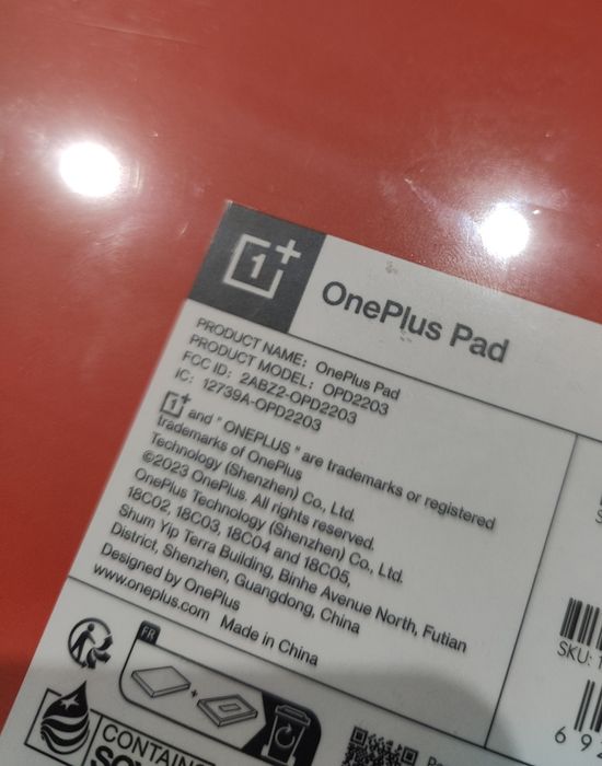 Tablet OnePlus Pad 8 GB RAM + 128 GB  | Halo Green
Tablet x
1

reen