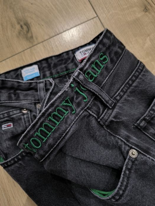 Vintage Tommy Jeans High Rise Tapered 90s Green Label Rare mom jeans