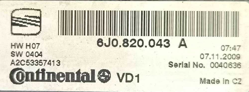 Comando Chauffage / Sofagem 6J0820043A - SEAT IBIZA IV