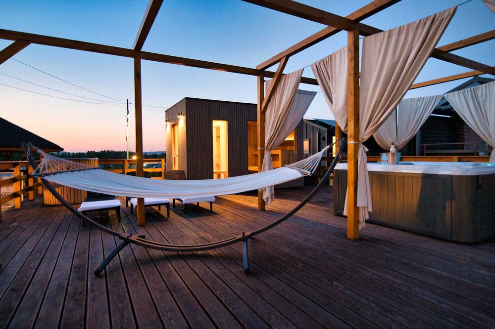 Weekend walentynkowy – domek premium z jacuzzi i SPA