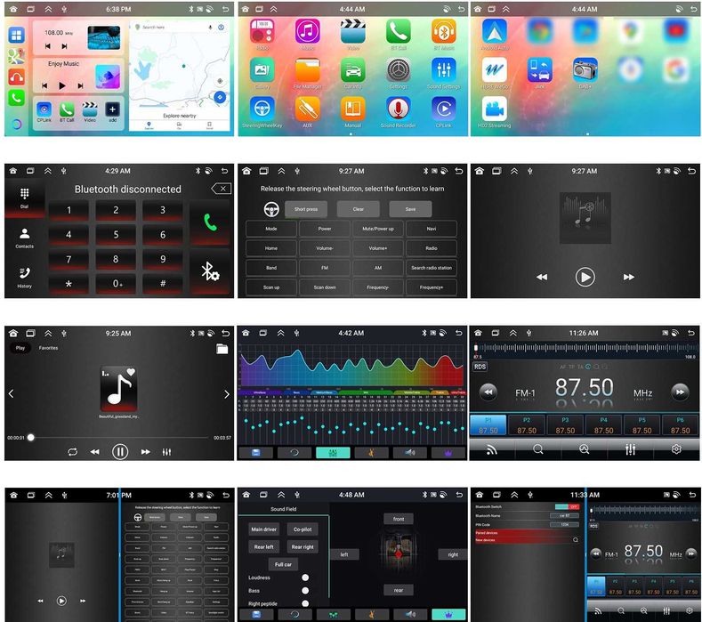 Radio Samochodowe Nawigacja Android 15 Apple Car DEDYKOWANE 4GB + 64 GB DLA VOLKSWAGEN + Kamera Cofania