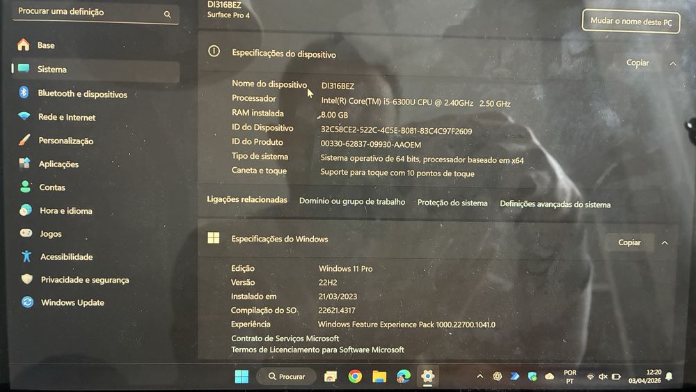 Surface Pro 4 (i5 + 240GB) + Case + Teclado