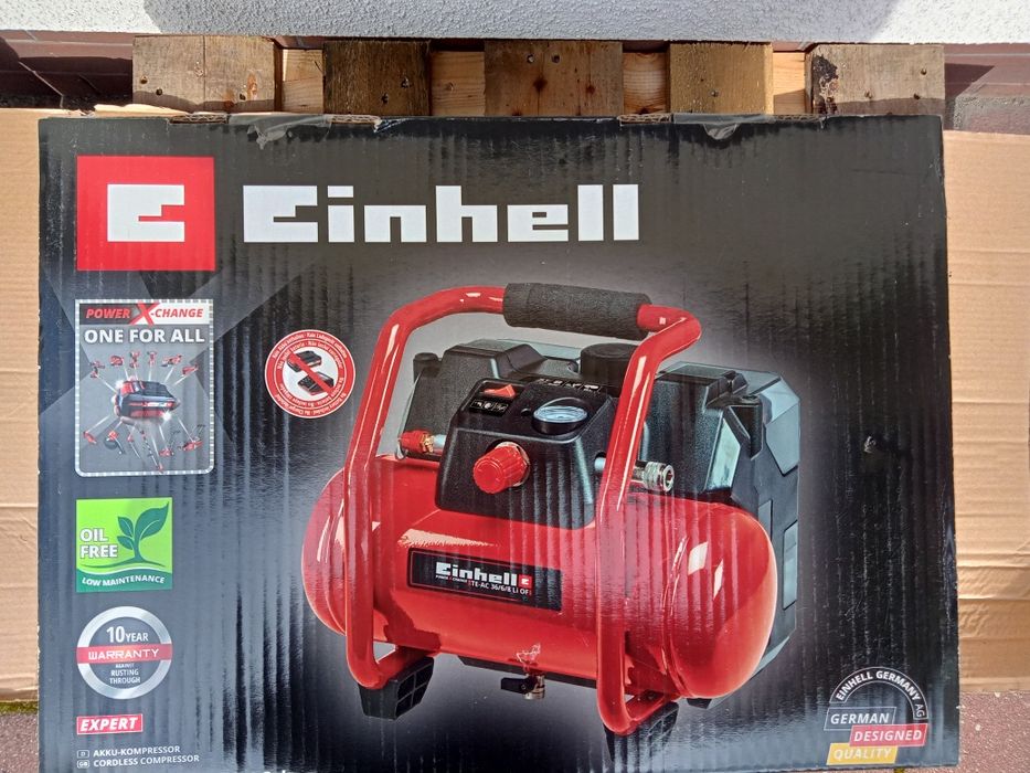 Kompresor Sprężarka akumulatorowa Einhell TE-AC 36/6/8 Li 2 x18v wysyl