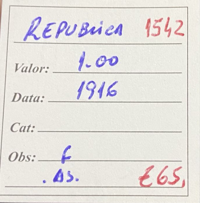 Moeda 1542 - 1 Escudo 1916 Prata