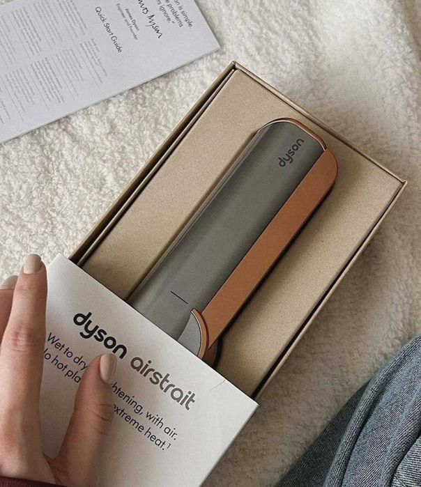 Знижка‼️Випрямляч утюжок Dyson Airstrait HT01 Nickel/Copper золотий