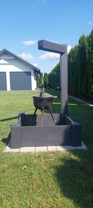 NOWY Grill, ruszt, kociołek, kołowrotek Zimowa PROMOCJA ognisko