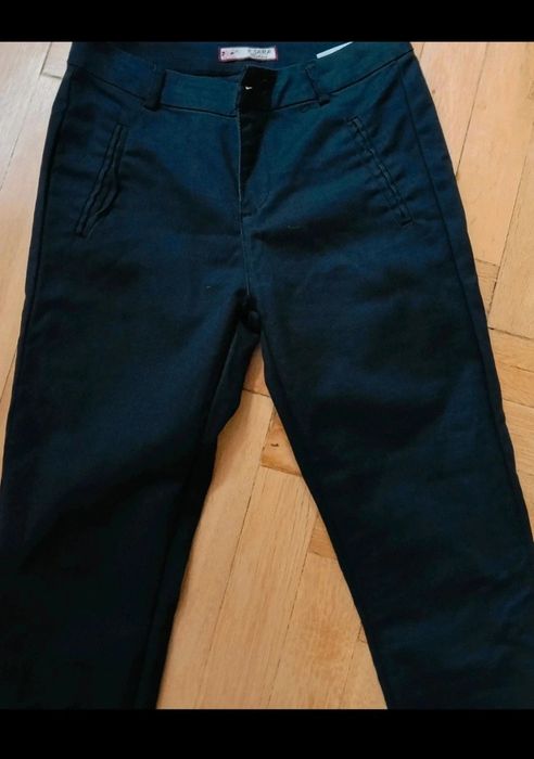 Spodnie cygaretki dopasowane XS