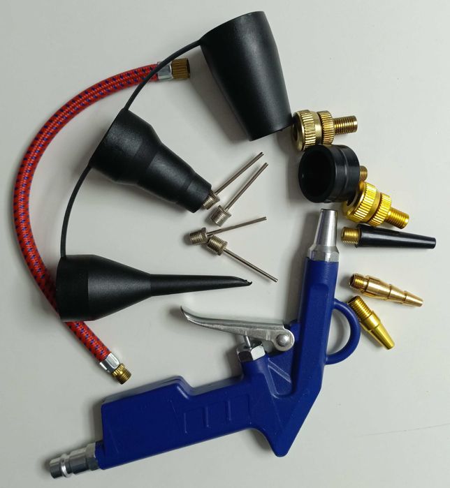 NOWY zestaw do przedmuchiwania pompowania pistolet 13elementów