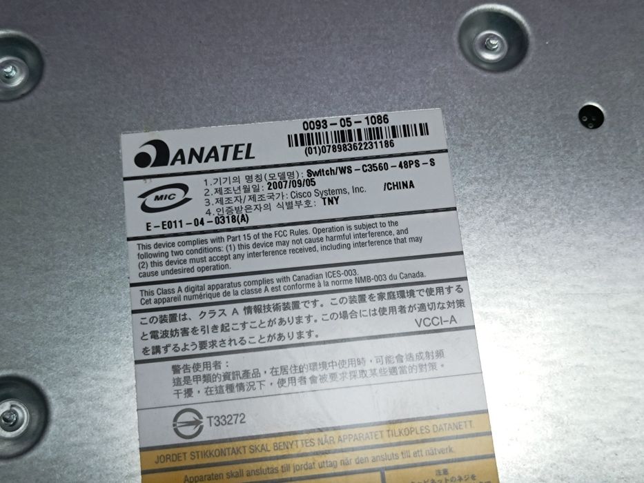 Cisco Catalyst 3560 48p PoE do kamer
