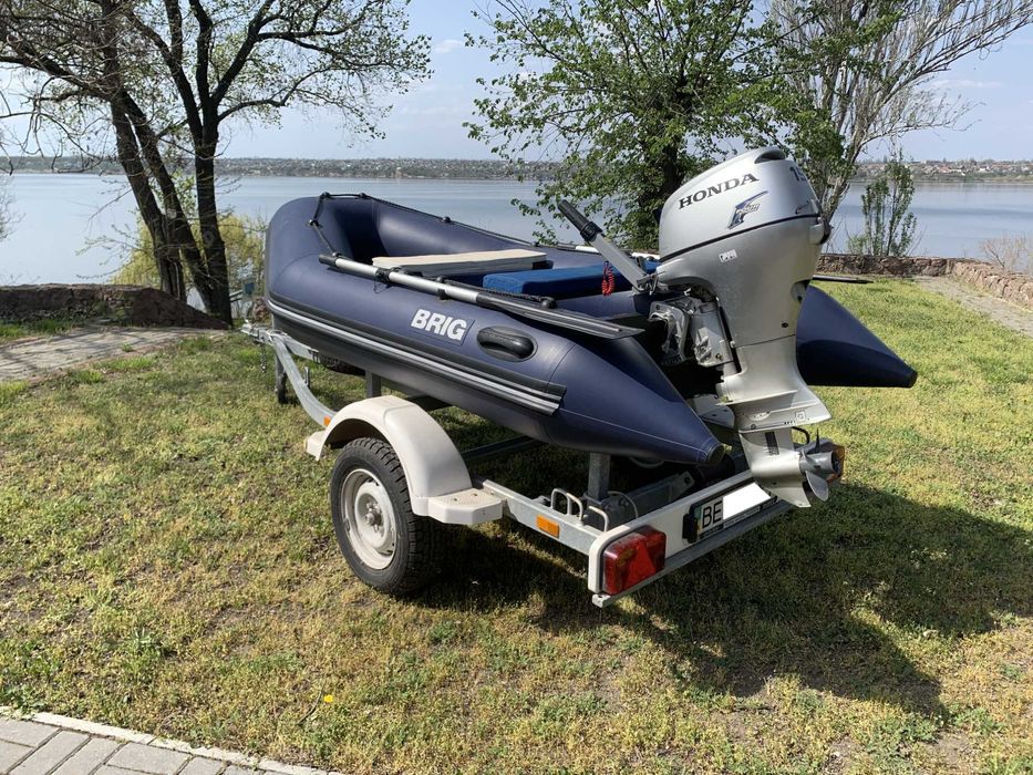 Човен Brig B-310 + двигун Honda 15к.с + лафет UMS