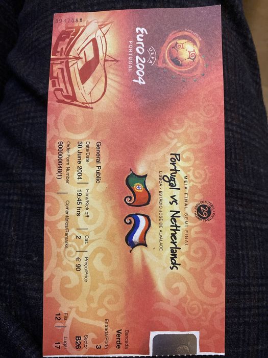 Bilhete EURO 2004