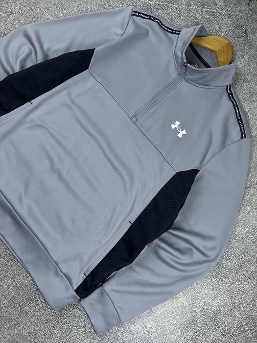 Чоловіча спортивна 1/3 зіп кофта фліска under armour оригінал розмір l xl