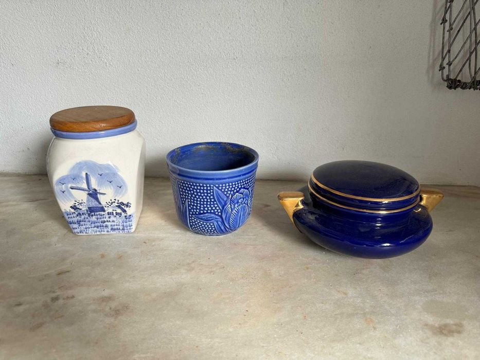 conjunto de 3 peças cerâmicas decorativas