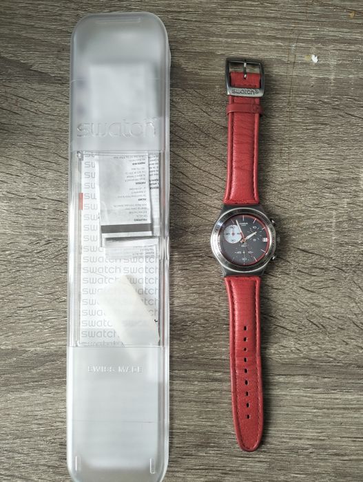 Часы Swatch Man Irony Chrono в стальном корпусе, годинник унісекс