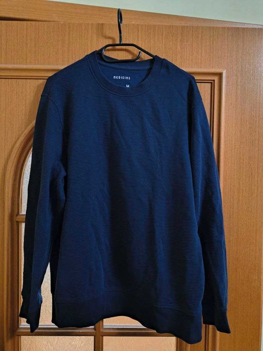 Bluza/sweter prążkowany granatowy męski medicine