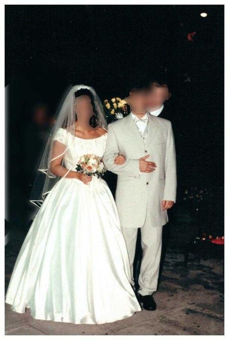 Suknia ślubna romantyczna ecru 38