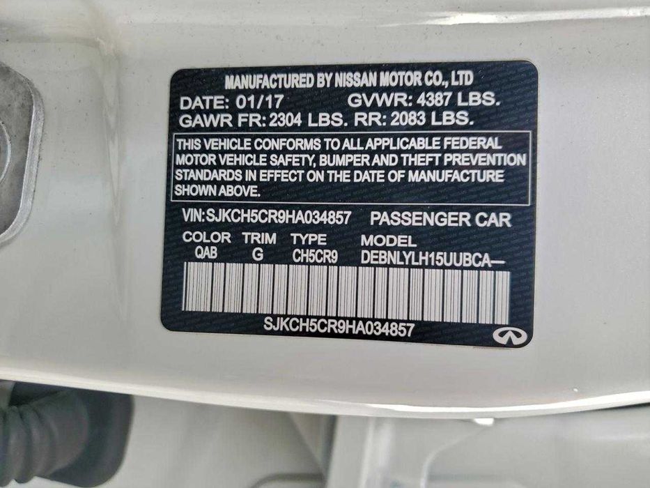 2017 Infiniti QX30 BASE