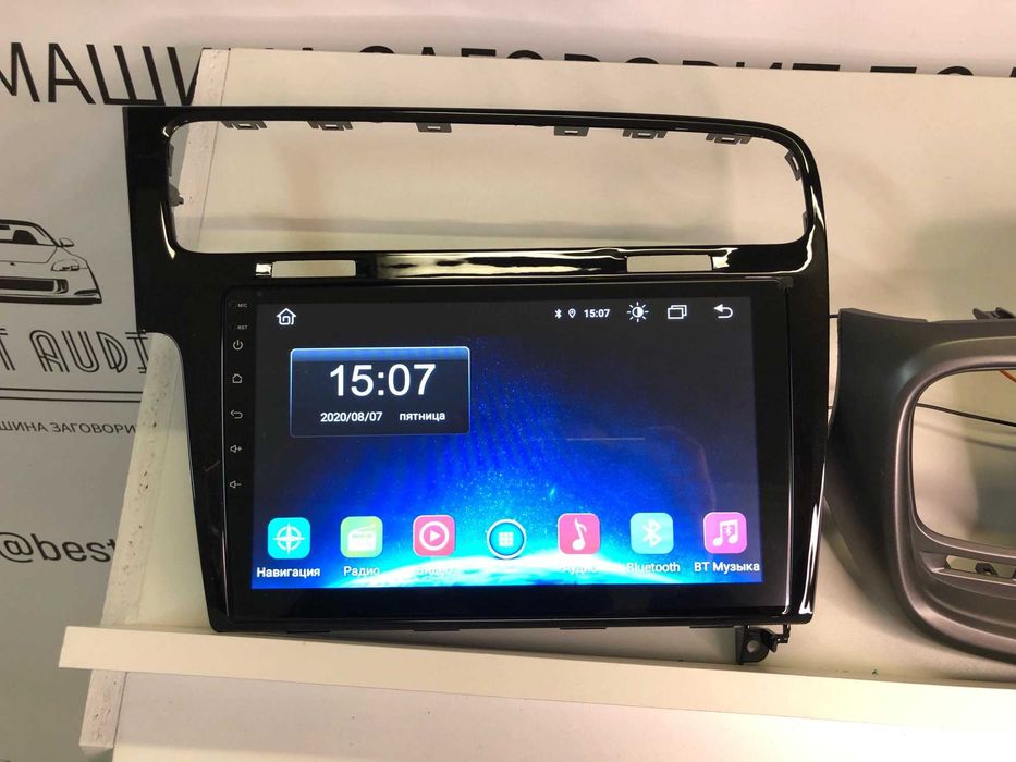 Rádio GOLF 7 - Android 13 – 2 DIN GPS WIFI Preto - Novo Garantia