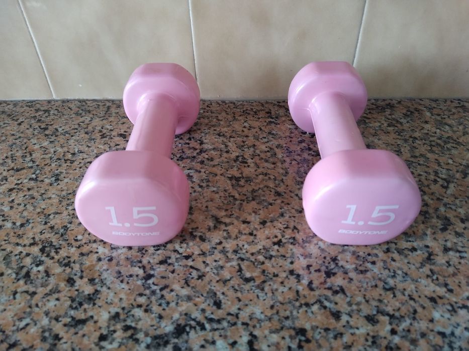 Conjunto de Halteres para Tonificação Muscular casa quarto apartamento