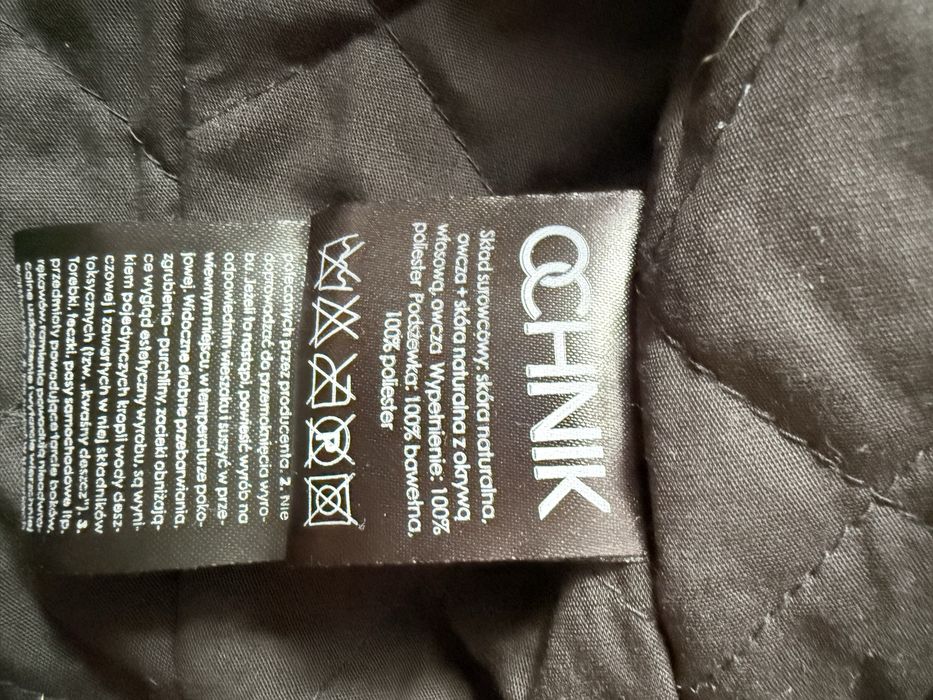 Kurtka skórzana Ochnik S raz założona