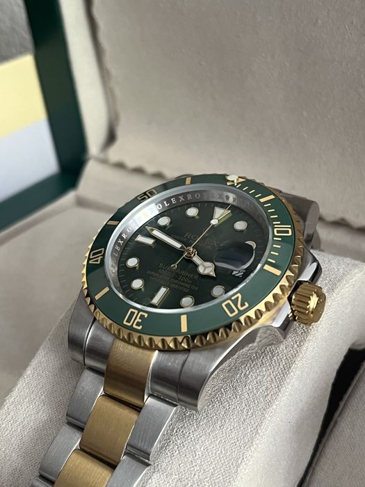 Relogio Rolex Submariner Gold Green