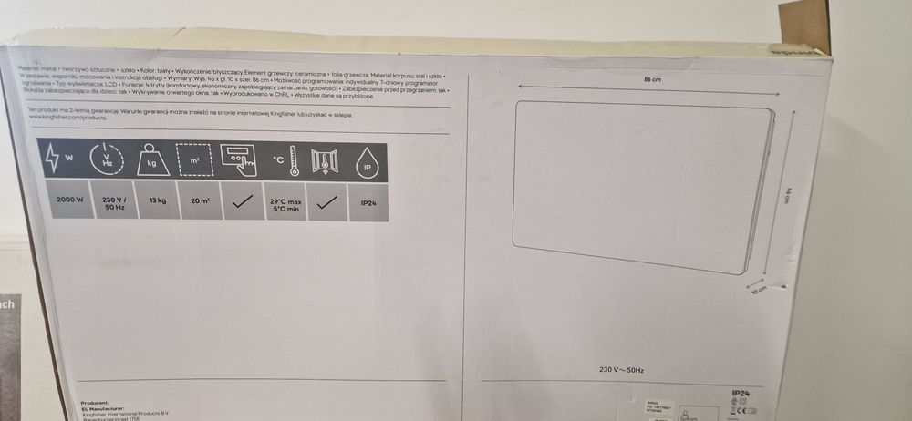 Grzejnik elektryczny binda.