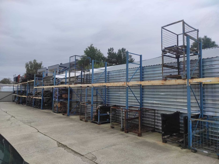 Regały magazynowe paletowe i półkowe SOLIDNE 365x104x360cm 250x84x290cm