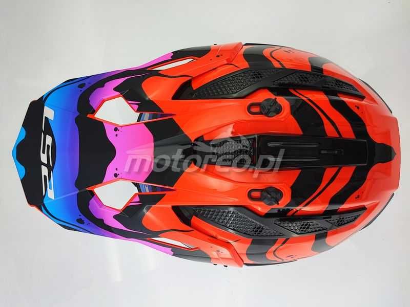 WYPRZEDAŻ Kask LS2 MX708 Fast 2 WASH Red Enduro/Cross /ATV