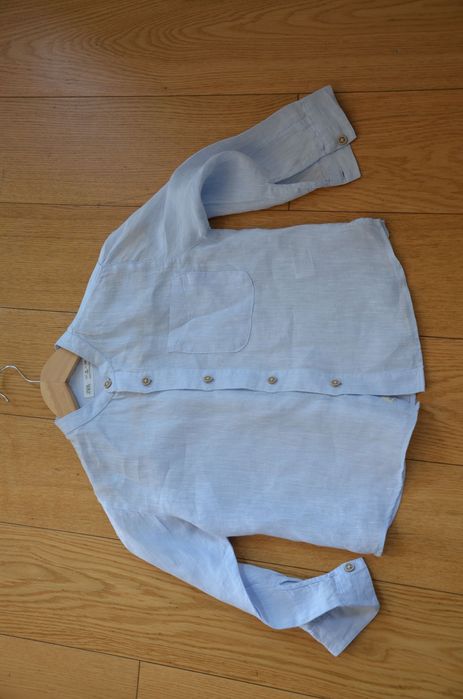 koszula dla chłopca Zara 116 cm 6 lat 100% len