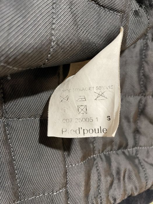 Sobretudo de homem,  lã azul escuro Pied Poule - Small