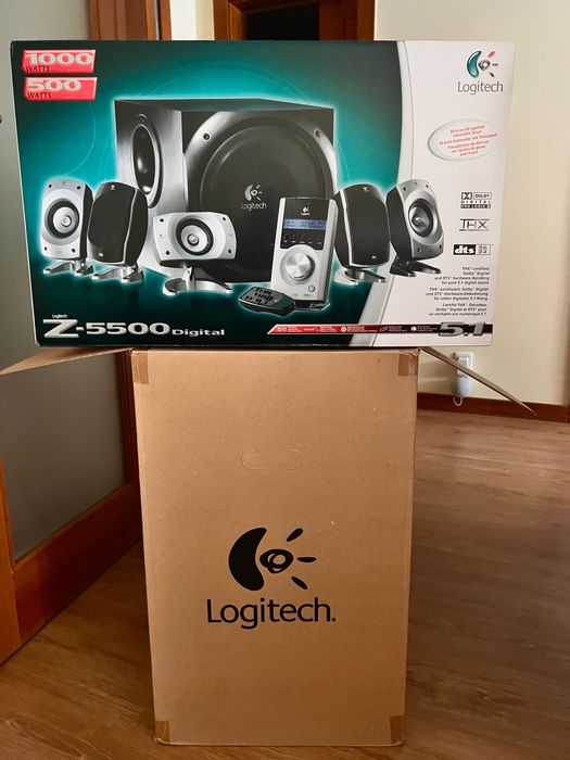 Logitech Z-5500 5.1 THX completo + suportes + caixa original