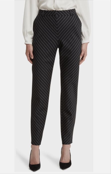 Штани до щиколотки Boss Tamata Stripe Stretch Wool, новий розмір, 10