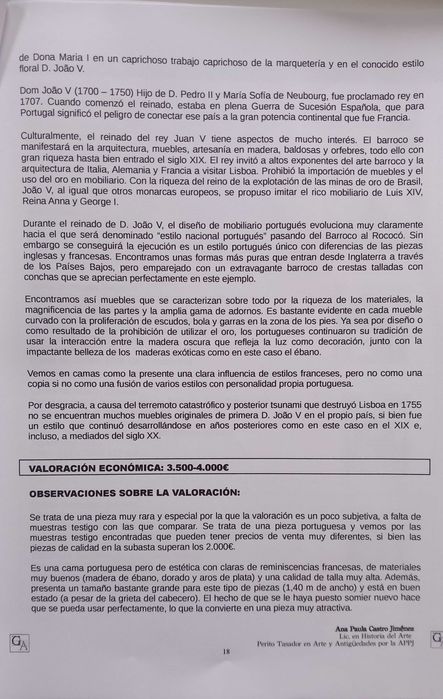 Peça de Museologia: Ébano Maciço e Prata de Lei (C/ Peritagem)