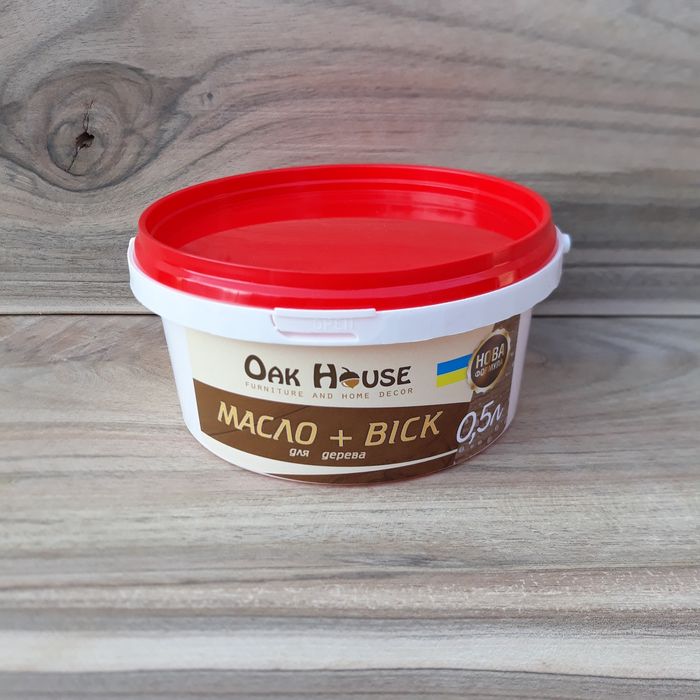 Олія лляна з воском для обробки дерева