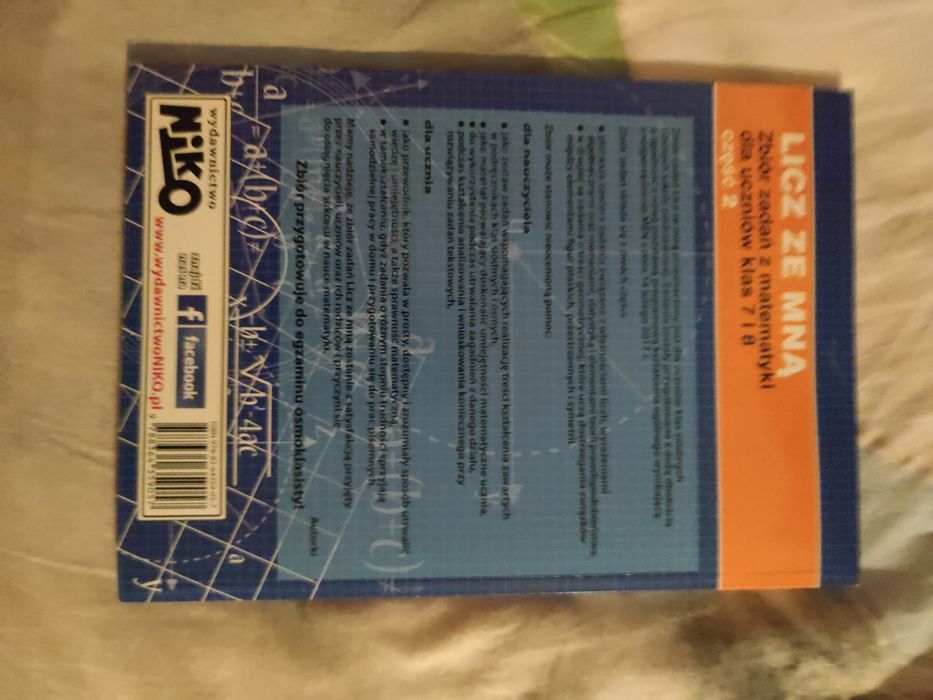 Zbiór zadań z matematyki dla uczniów klas 7 i 8 część 2