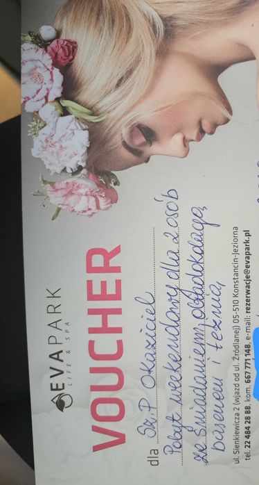 Voucher Eva Park Konstancin Jeziorna 2os