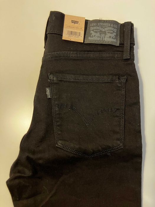 Levi’s джинси 724 High Rise Slim Straight W26 L32 NEW чорні оригінал