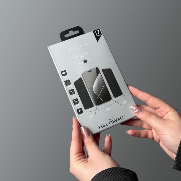 Гарантія на скло 1рік! Fibra Захисне скло iphone 17 Pro Max