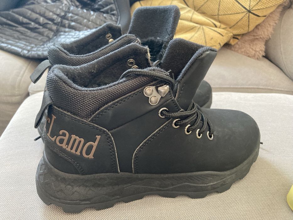 Nowe buty futerko sznurowane botki traperki