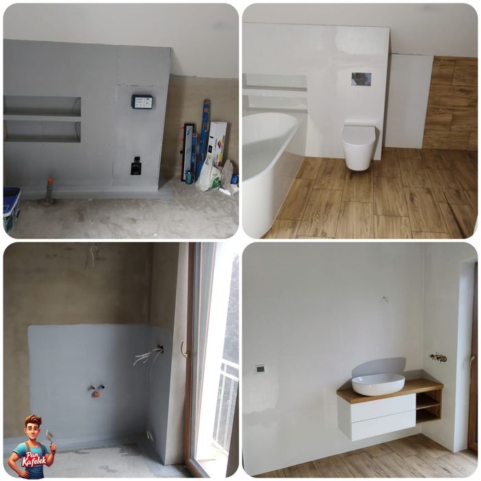 WOLNY TERMIN! Kafelkowanie, glazurnictwo, remont łazienki, projekt!