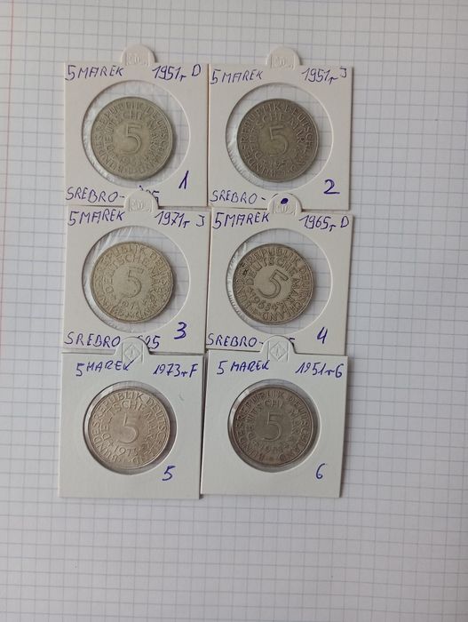 6x5 marek Niemcy srebro