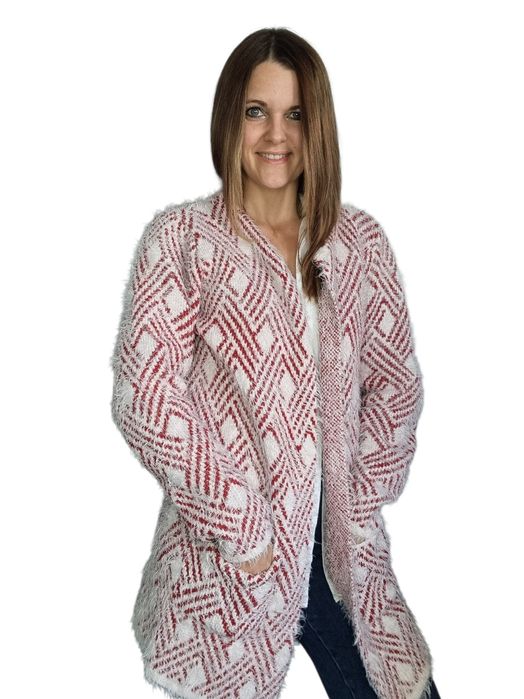 Piękny włochaty sweterek wei wei kardigan rozmiar 44/46