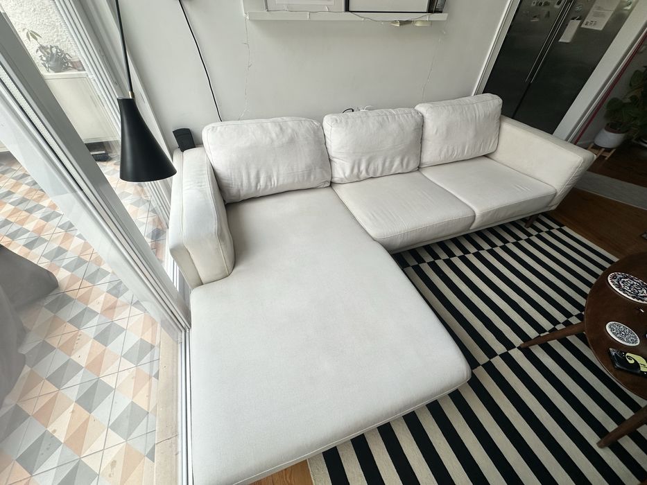 Sofa Bloom Gato Preto c/ Chaise Longue