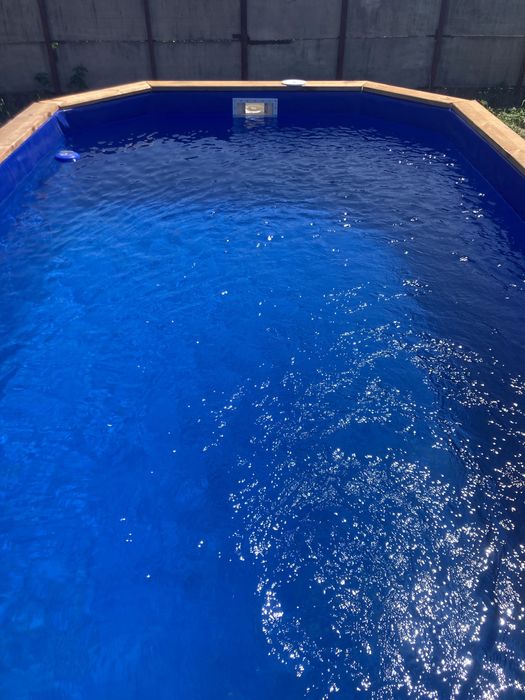 Дерев'яний басейн. Під ключ. Каркасный деревянный бассейн.