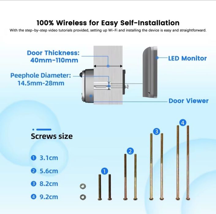 Видеоглазок с wifi RH-PD10