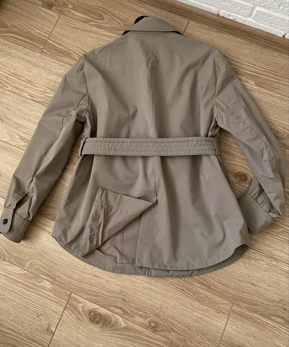 Сірий плащ/тренч оверсайз