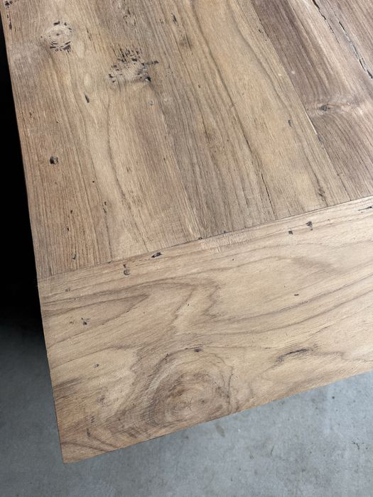 Duża ława stolik kawowy drewniana przesuwne stara retro vintage rustic