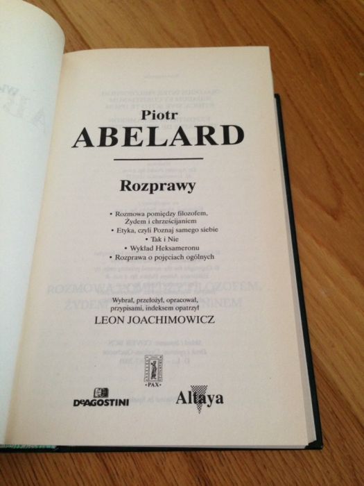 Piotr Abelard - Rozprawy